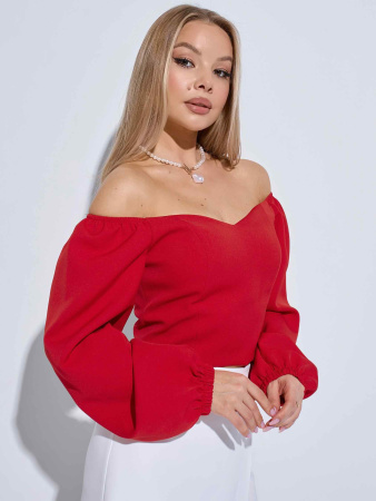 Блузка женская модель 24006 красный