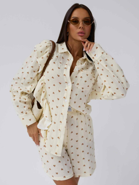 Шорты женские 25029/1, бежевый