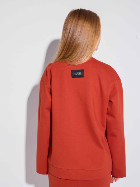 Джемпер женский, терракотовый